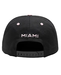 Fan Ink Men's Inter Miami Cf Black Bankroll Snapback Hat