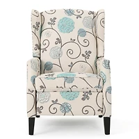 Streamdale Traditional Wingback Recliner With Studded Border