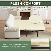 Streamdale 83.8" Convertible Sleeper Sofa Bed with Folding Mattress