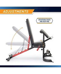 Marcy Sm-7409 Smith Machine Cage Multi Purpose Home Gym Training System, White