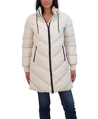 Sebby Juniors' 3/4 Puffer Jacket with Hood