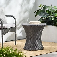 Streamdale Compact Hourglass Side Table For Indoor/Outdoor Use