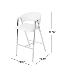 Streamdale Contemporary Counterstools With Nailhead Accents (Set Of 2)
