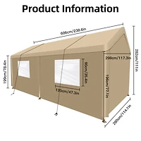 Streamdale Portable 10x20 Carport Versatile Shelter
