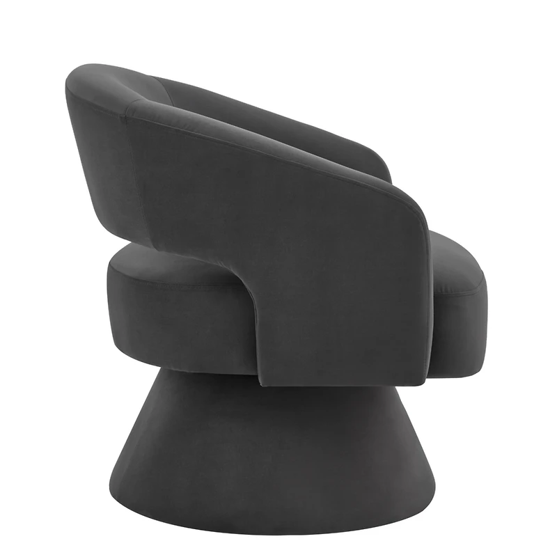 Simplie Fun Modern Swivel Accent Chair: Velvet Comfort, 360° Rotation