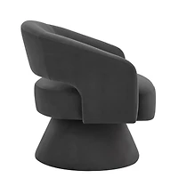 Simplie Fun Modern Swivel Accent Chair: Velvet Comfort, 360° Rotation