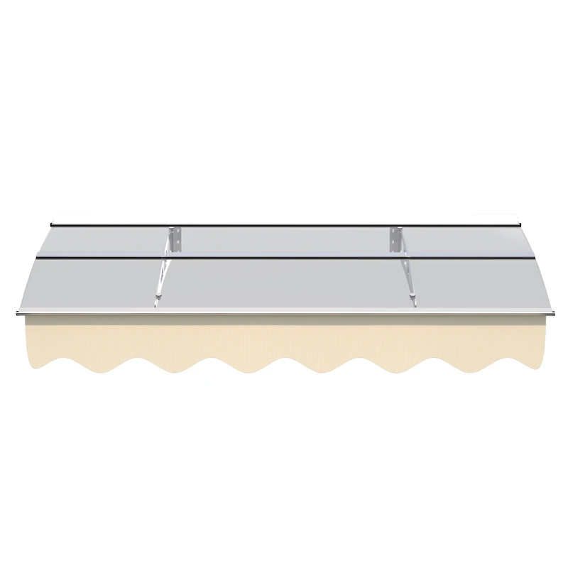 Streamdale Awning Canopy 59"W x 34"D, 0.137" Solid Polycarbonate, Aluminum Alloy