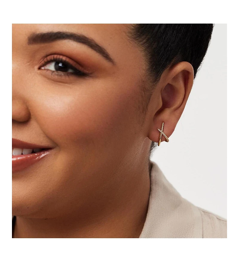 Ana Luisa Gold Stud Earrings - Sloane Pave