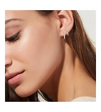 Ana Luisa Pave Huggie Hoops - Suzanne Medium