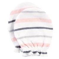 Hudson Baby Baby Girls Hudson Cotton Scratch Mittens, Enchanted Forest, 0-6 Months