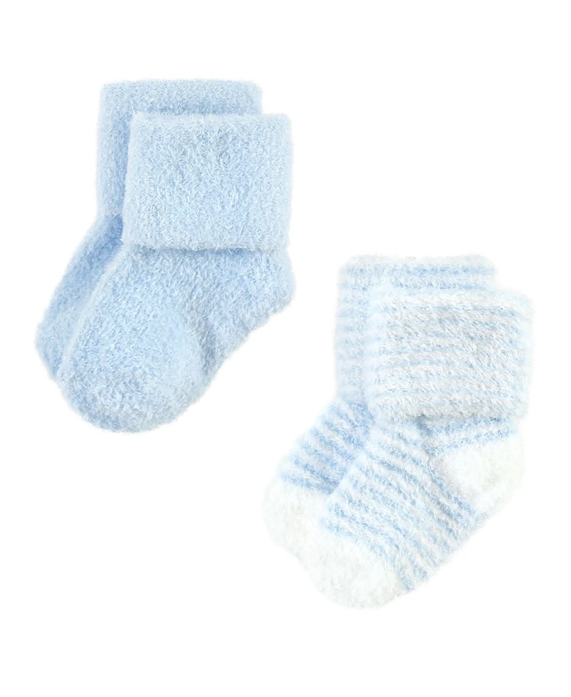 Hudson Baby Boys Eight-Pair Plush Chenille Sock Set