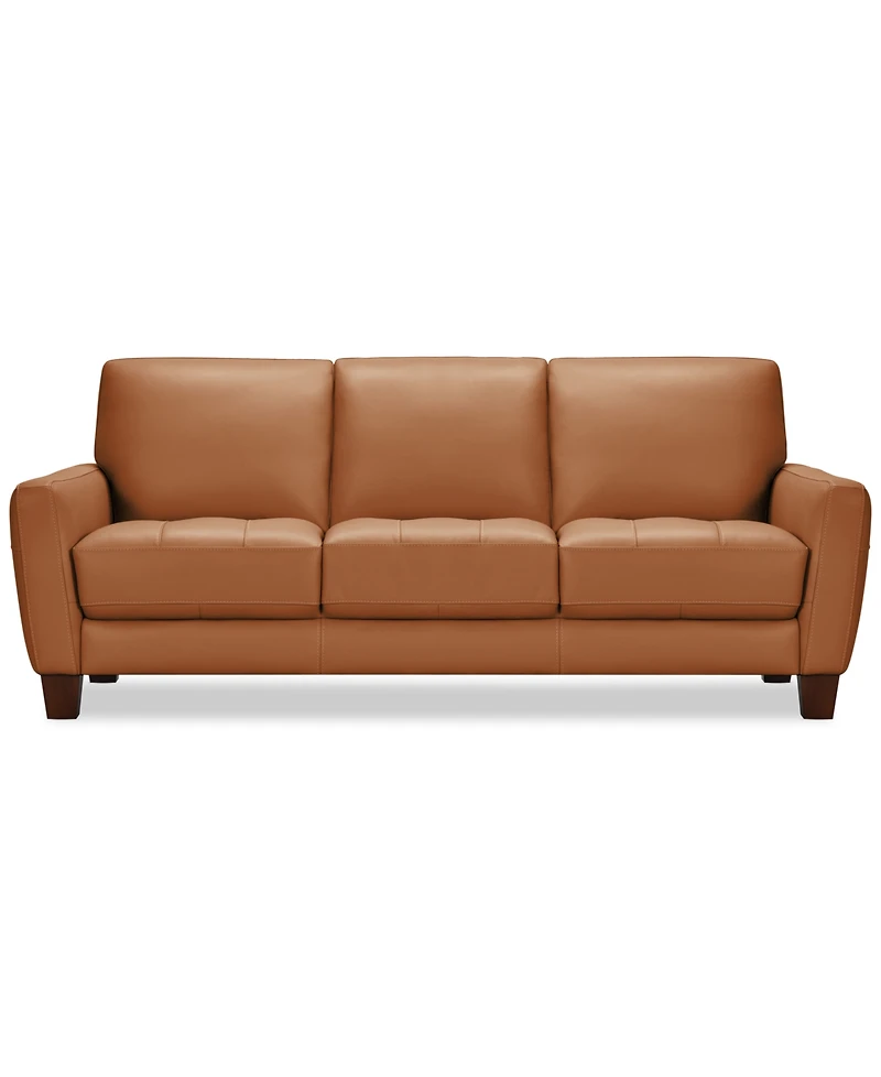 Galligher 82" Leather Sofa, Created for Macy's