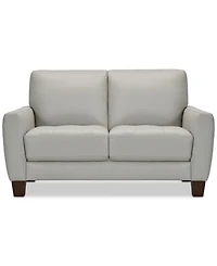 Galligher 59" Leather Loveseat, Created for Macy's