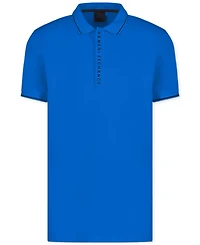 A|X Armani Exchange Men's Short Sleeve Logo-Placket Polo Shirt