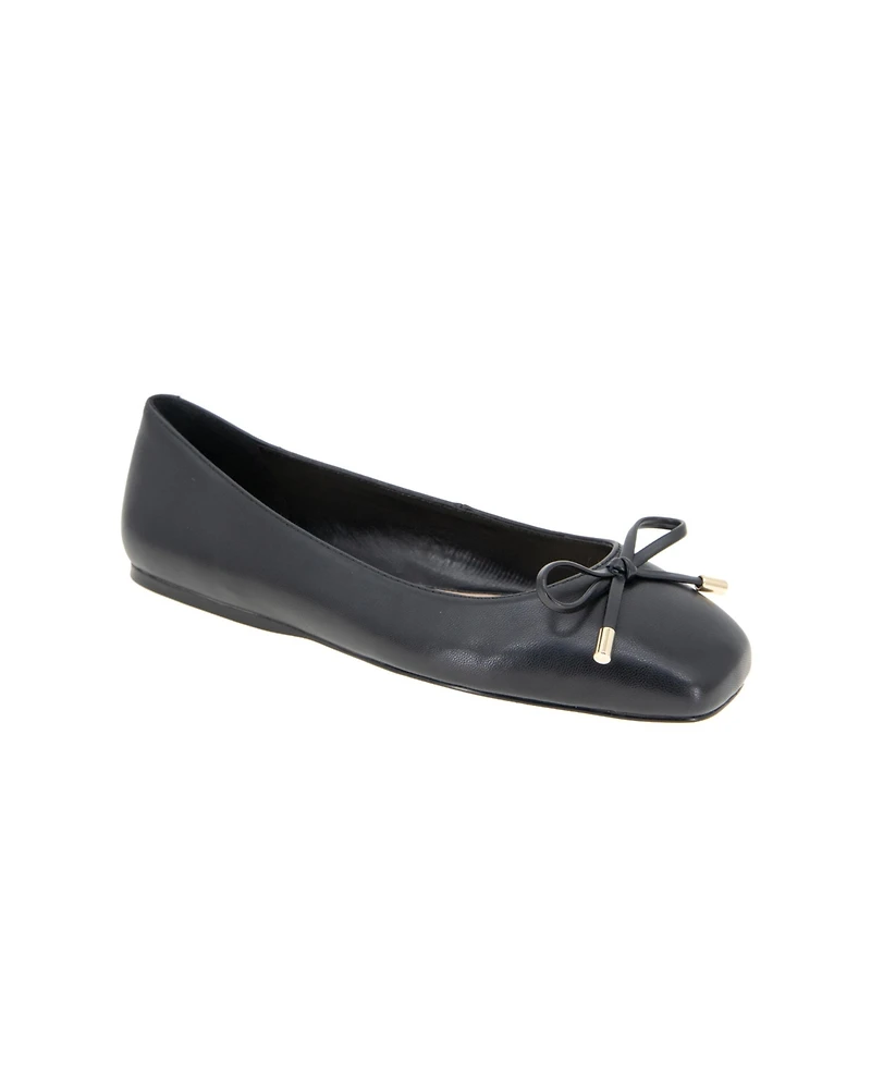 BCBGeneration Women's Hartly Square Toe Bow Ballet Flats