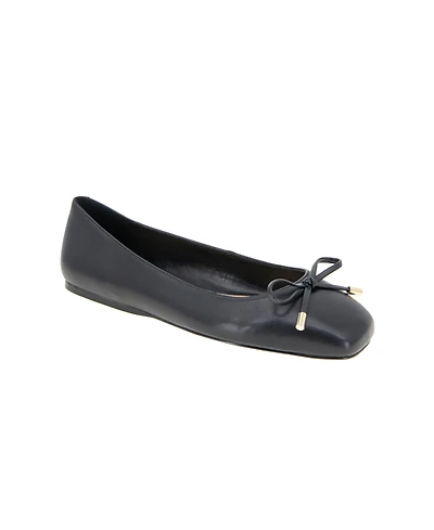 BCBGeneration Women's Hartly Square Toe Bow Ballet Flats