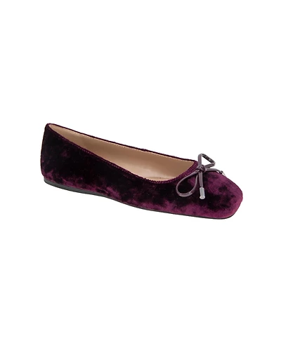 BCBGeneration Women's Hartly Square Toe Bow Ballet Flats