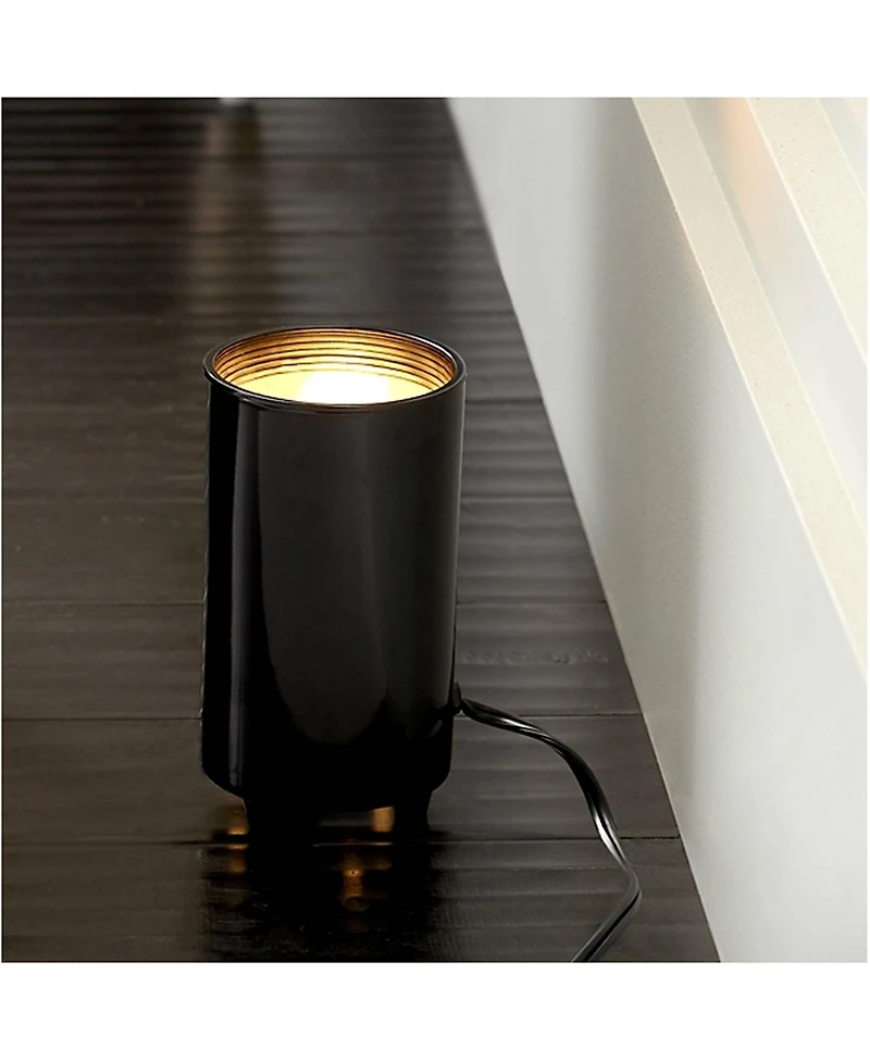 Pro Track Can Mini Uplighting Indoor Accent Spot-Light Plug-In Floor Plant Home Decorative Art Desk Black Finish 6 1/2" High