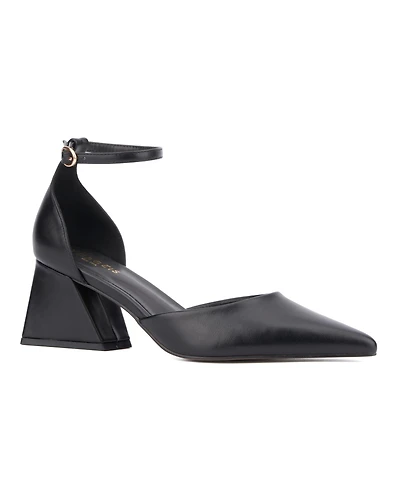 Women's Vicki Ankle Strap Pointed Toe Heel
