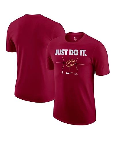 Nike Men's Wine Cleveland Cavaliers Just Do It T-Shirt