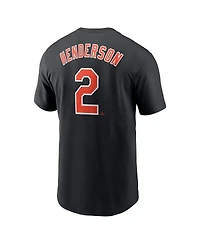 Nike Men's Gunnar Henderson Black Baltimore Orioles Fuse Name Number T-Shirt