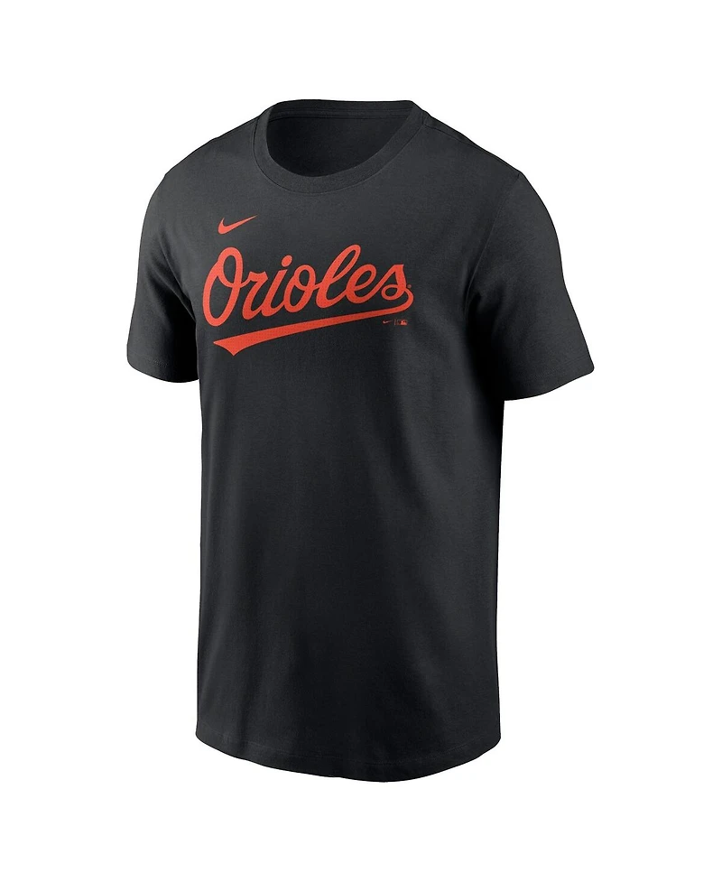Nike Men's Gunnar Henderson Black Baltimore Orioles Fuse Name Number T-Shirt