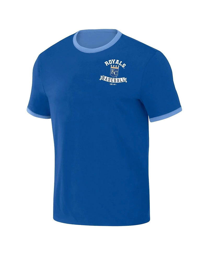 Fanatics Men's Royal/Light Blue Kansas City Royals Two-Way Ringer Reversible T-Shirt