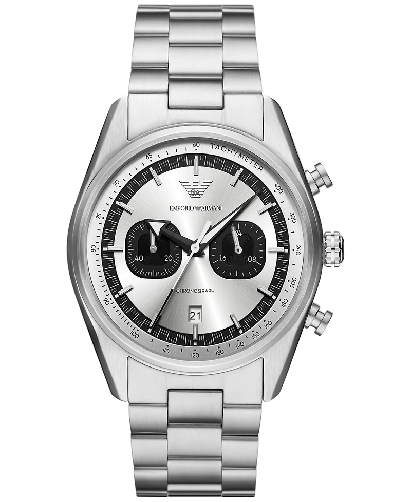 Emporio Armani Men's Chronograph Stainless Steel Bracelet Watch 42mm