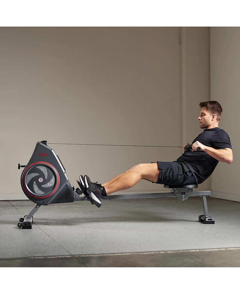 Sunny Health & Fitness Air+ Magnetic Rowing Machine with Exclusive SunnyFit App and Smart Bluetooth Connectivity