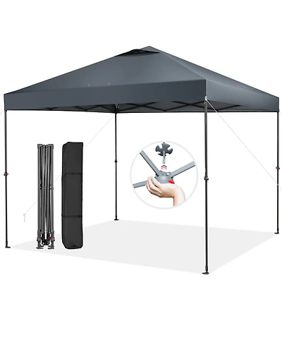 Slickblue 10 x 10 Feet Foldable Outdoor Instant Pop-up Canopy with Carry Bag
