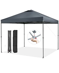 Slickblue 10 x 10 Feet Foldable Outdoor Instant Pop-up Canopy with Carry Bag