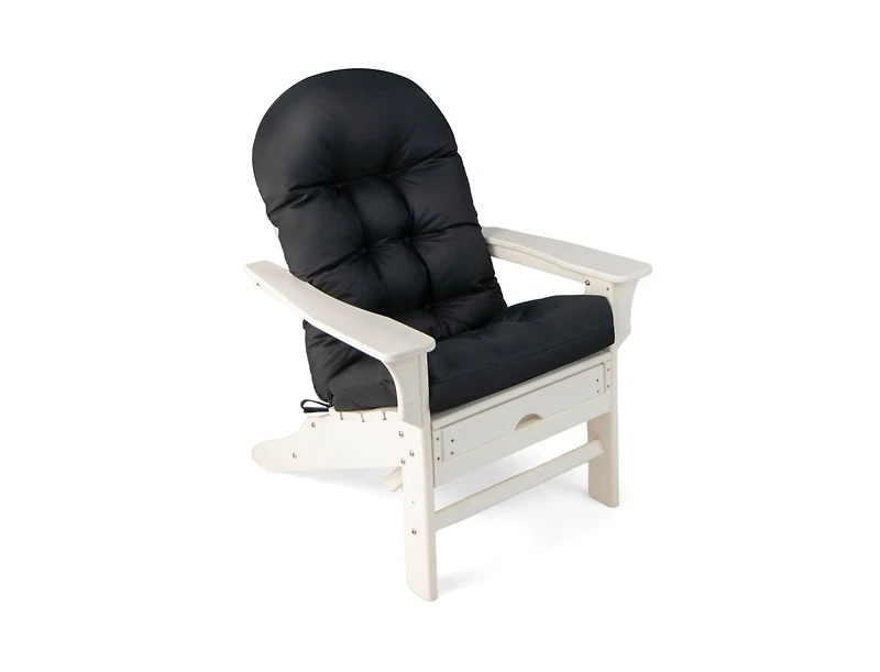 Patio Adirondack Chair Cushion with Fixing Straps and Seat Pad