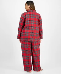 Holiday Lane Plus Brinkley Plaid Notch Collar Matching Family Pajamas Set, Created for Macy's