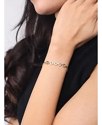 Devata Cable Link Chain Bracelet in 14K Gold, 6.5 in adj to 7.5 in, approx. 3.5 grams