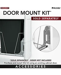 Rev-a-Shelf Double Pull Out Trash Can 27 Qt for Kitchen, Black, Rv-15KD-18C S