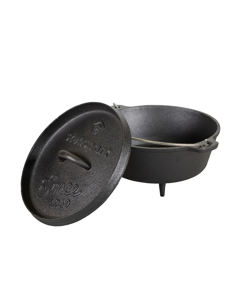Stansport 4 Qt Pre-Seasoned Cast Iron Dutch Oven with Legs