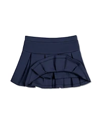 Hope & Henry Toddler Girls Ponte Drop Waist Pleated Uniform Skort