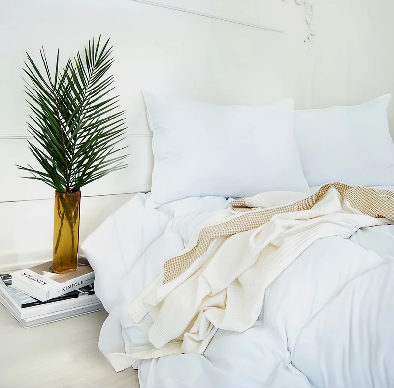 Luxe Collection - European Down And Feather Lightweight Comforter, 100% Cotton Cover