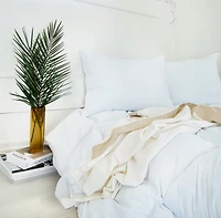 Luxe Collection - European Down And Feather Lightweight Comforter, 100% Cotton Cover