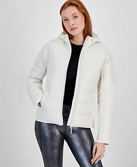 Id Ideology Women's Hooded Puffer Jacket, Created for Macy's