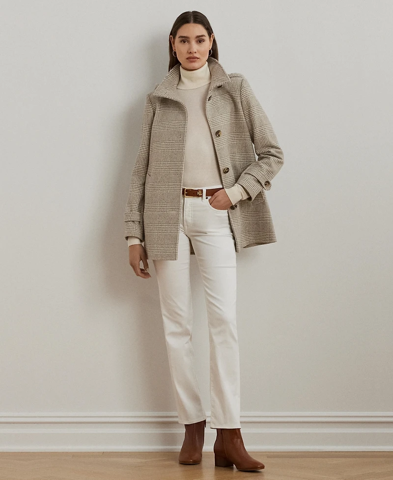 Lauren Ralph Women's Icon Hooded A-Line Coat