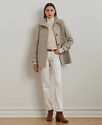 Lauren Ralph Women's Icon Hooded A-Line Coat