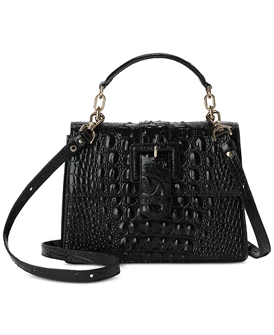 Small Hallie Melbourne Leather Satchel