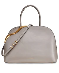 Donna Karan New York Malverne Double Top Handle Leather Satchel