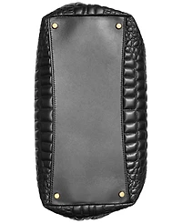 Donna Karan New York Glenwood Quilted Croc Shoulder with Tassel Detail