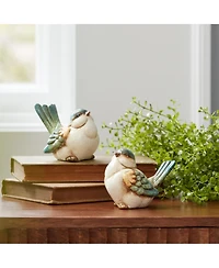 Slickblue Bird Figurine Set of 6 Rustic Decorative Accents for Your Home