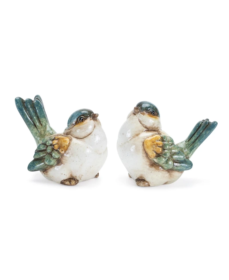 Slickblue Bird Figurine Set of 6 Rustic Decorative Accents for Your Home
