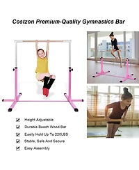 Skonyon Adjustable Gymnastics Horizontal Bar for Kids