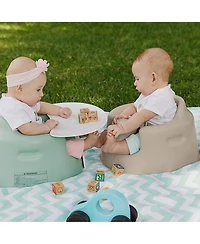 Bumbo Infant Floor Seat Baby Sit Up Chair with Adjustable Safety Harness, Taupe