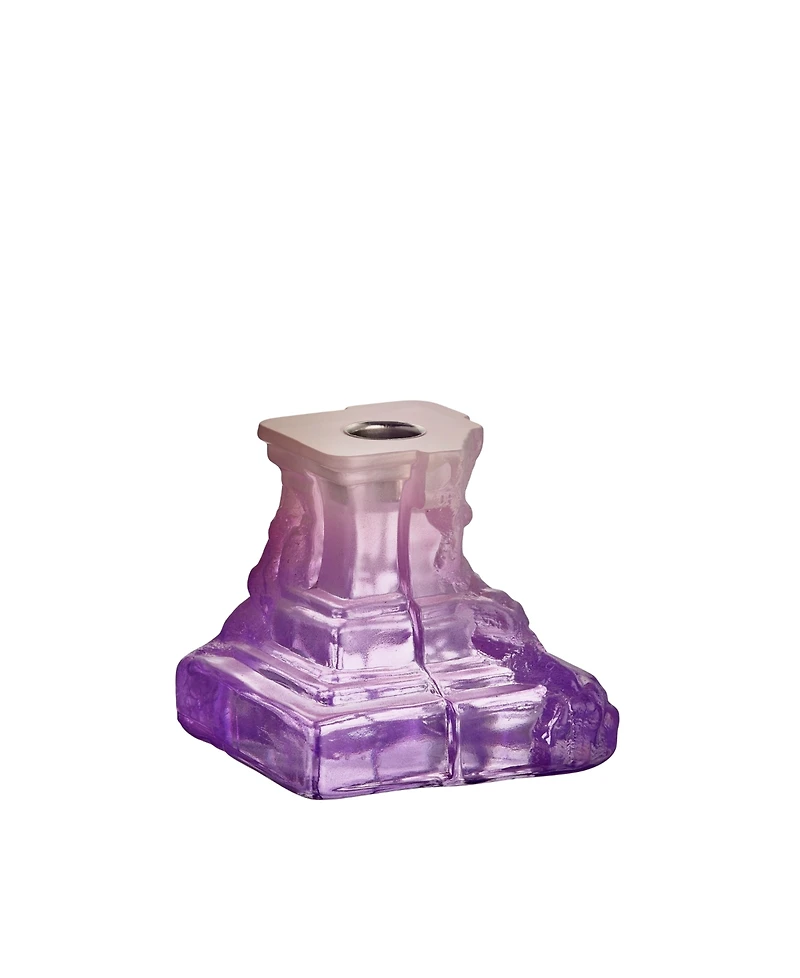 Kosta Boda Rocky Baroque Lilac Candlesticks